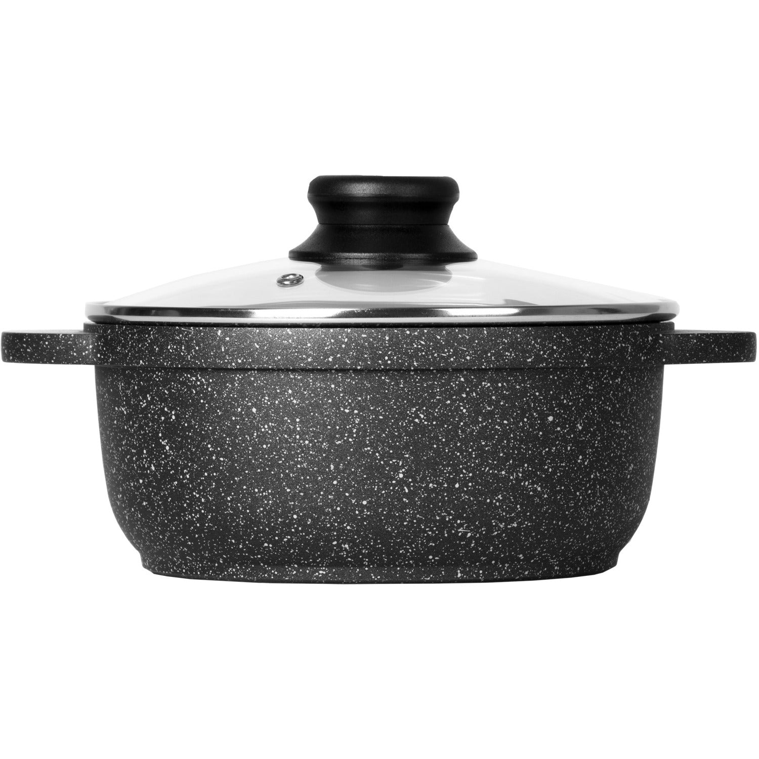 GUSTO CASA - Casseruola con coperchio e fondo a induzione Linea ChefStone - diametro 24 cm